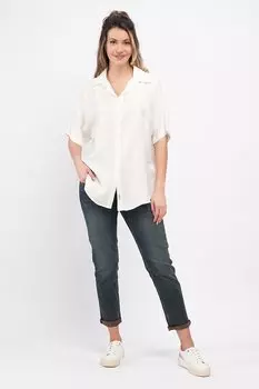 Рубашка оверсайз с заниженными рукавами Lee Cooper, белый