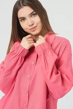 Рубашка оверсайз с заниженными рукавами United Colors Of Benetton, красный