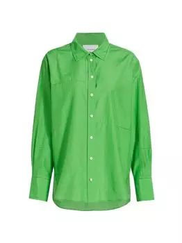 Рубашка оверсайз с заплатами Frame