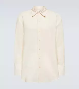 Рубашка оверсайз Saint Laurent, белый