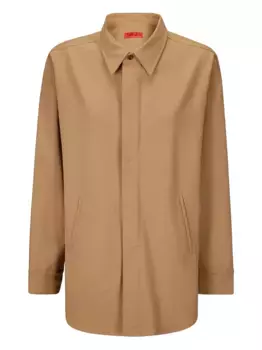 Рубашка оверсайз THELATEST, коричневый