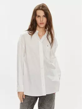 Рубашка оверсайз Tommy Jeans, белый