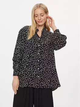 Рубашка оверсайз Tommy Jeans, черный