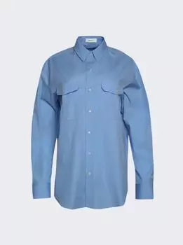 Рубашка оверсайз Wardrobe.Nyc, синий