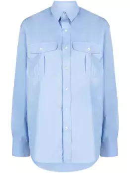 Рубашка оверсайз WARDROBE.NYC, синий
