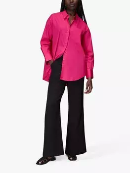 Рубашка оверсайз Whistles, розовая