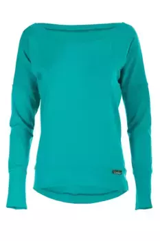 Рубашка оверсайз Winshape "Longsleeve WS2", зеленый