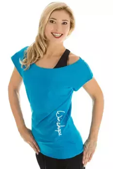 Рубашка оверсайз Winshape "WTR12", танцевальный стиль, бирюзовый