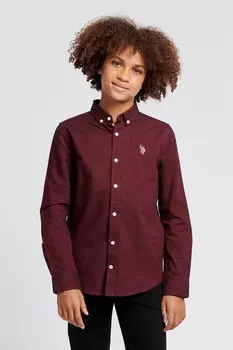 Рубашка оксфорд для мальчиков персикового цвета U.S. Polo Assn, красный
