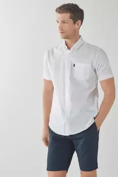 Рубашка Oxford Easy Iron на пуговицах Next, белый