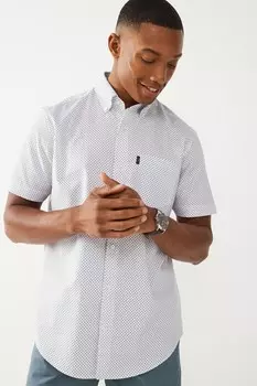 Рубашка Oxford Easy Iron на пуговицах Next, белый