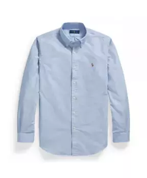 Рубашка оксфорд индивидуального кроя Ralph Lauren, синий