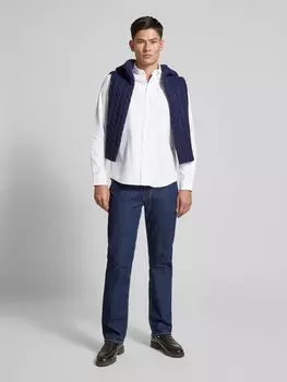 Рубашка Oxford классического кроя из органического хлопка с воротником на пуговицах Marc O'Polo, белый