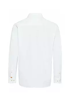 Рубашка Oxford Langarm camel active, белая