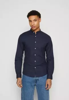 Рубашка Oxford Manderin Superflex Lindbergh, темно-синяя