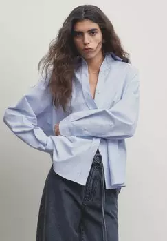 Рубашка Oxford Massimo Dutti, синий