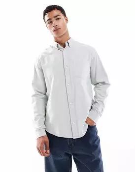 Рубашка оксфорд обычного кроя ASOS DESIGN в цвете шалфейно-зеленый