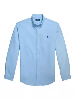 Рубашка оксфорд Polo Ralph Lauren, окрашенная в готовом виде, синий