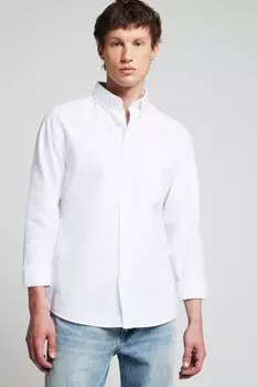 Рубашка Оксфорд с длинным рукавом River Island, белый