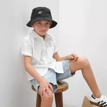 Рубашка оксфорд с карманом Gap, белый