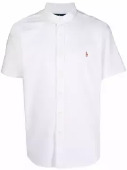 Рубашка оксфорд с короткими рукавами и вышивкой POLO RALPH LAUREN, белый