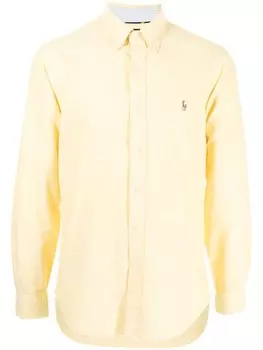 Рубашка оксфорд с вышивкой Polo Pony Polo Ralph Lauren, желтый