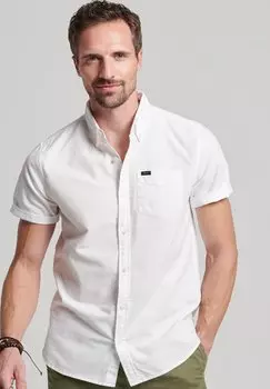 Рубашка OXFORD SHORT SLEEVE Superdry, цвет white denim