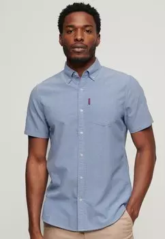 Рубашка OXFORD SHORT SLEEVE Superdry, синий