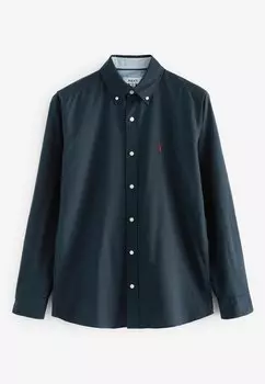 Рубашка Oxford Slim Fit Next, темно-синяя