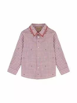 Рубашка оксфорд в клетку Gucci