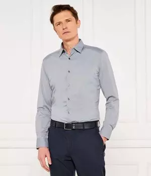 Рубашка p-hank-s-kent-c1-222 Slim fit Boss, серый