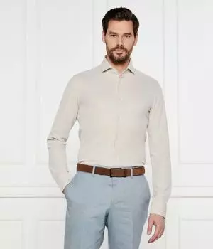 Рубашка p-hank-spread-243 Slim fit Boss, желтый