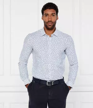 Рубашка p-roan-kent-c1-233 Slim fit Boss, синий