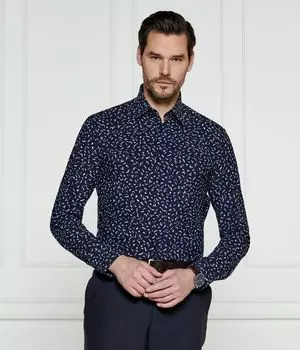 Рубашка p-roan-kent-c1-233 Slim fit Boss, синий
