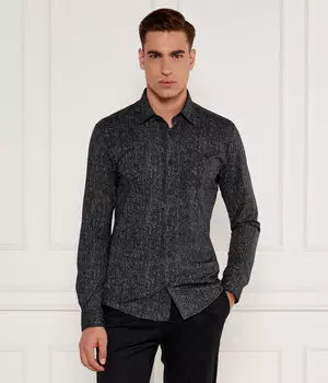 Рубашка p-roan-kent-c1-233 Slim fit Boss, черный