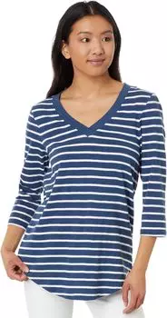 Рубашка PACT Relaxed Slub Aline Tunic, цвет Yacht Stripe