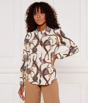 Рубашка падает Regular fit Lauren Ralph Lauren, экрю