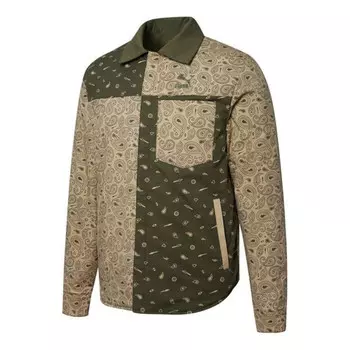 Рубашка paisley woven reversible shacke shirt 'tan green' Puma, бежевый