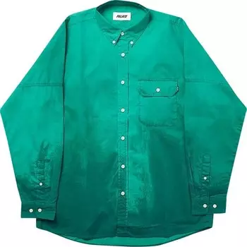 Рубашка Palace Droppeth Heater Shirt 'Green', зеленый