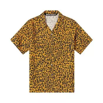 Рубашка Palm Angels Cheetah Bowling Shirt 'Orange', оранжевый