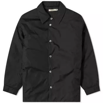 Рубашка Pangaia Flower-Warmth Padded Overshirt, черный