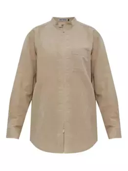 Рубашка Paper-Esque U на пуговицах Issey Miyake, нейтральный