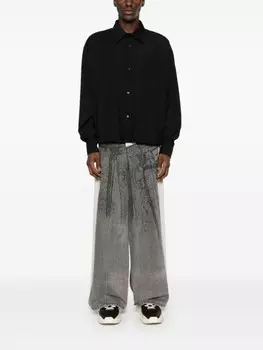 Рубашка Paper Kid с завязками по низу A Paper Kid, черный