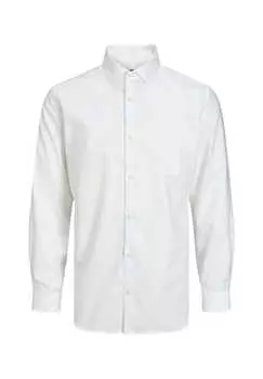Рубашка Parker slimfit с длинными рукавами и воротником Kent Jack & Jones, белый