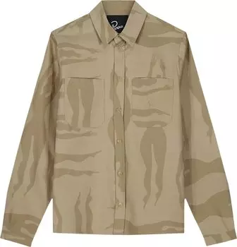 Рубашка Parra Under Polluted Water Shirt 'Khaki', зеленый