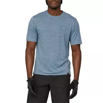 Рубашка Patagonia Cap Cool Daily Graphic-Lands, цвет Spoke Stencil: Steam Blue X-Dye