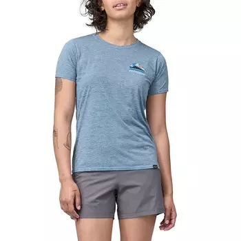 Рубашка Patagonia Cap Cool Daily Graphic-Waters, цвет No Dams Orca: Steam Blue X-Dye