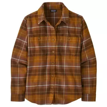 Рубашка Patagonia Fjord Flannel Shirt, цвет Happy Camper: Shelter Brown