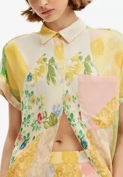 Рубашка Patchwork Desigual, разноцветная