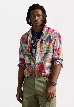 Рубашка PATCHWORK MADRAS LONG SLEEVE SPORT SHIRT Polo Ralph Lauren, мультиколор